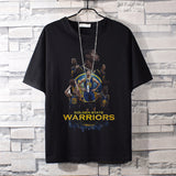 Basketball Sports T Shirt Casual Hundred Short-Sleeved T-Shirt Boys Handsome Warrior Curry Basketball Sports Top