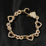 Chains Love Necklace 5A Zircon Clavicle Chain Temperament Spectrum Royalty