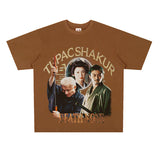 Film Star T Shirt Japanese Movie Zatōichi Loose Street Cotton T-shirt Men