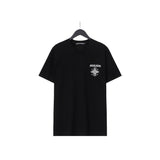 CHH Chrome Heart T Shirts Sanskrit Cross Horseshoe Letter Flower Short Sleeve T-Shirt