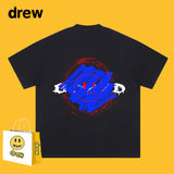 Drew T Shirts Graffiti Printing Short Sleeve