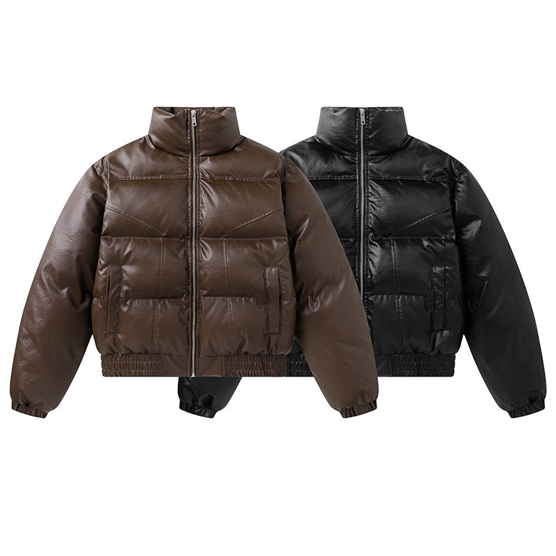 Unisex Down Jacket Winter Vintage Short Bakery