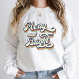 New Christmas Merry And Bright Print Pullovers Women Fashion