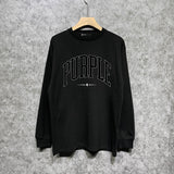 Purple Brand Long Sleeve T-Shirt Fashion Loose Long Sleeve Top