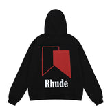 Rhude Hoodie Heavy Weight Cotton Men's and Women's Hoodies Sweatshirt
