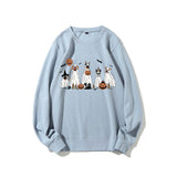 Halloween Sweatshirt Retro Dog Ghost