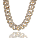 Chains spring buckle four rows full of diamonds