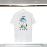 Casablanca T Shirts Spring Summer CASA Sea Fish Alphabet Starry Sky