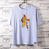 Basketball Sports T Shirt Basketball Sports Lakers Memorial Kobe Short Sleeve T-Shirt Male Students All-Match Loose