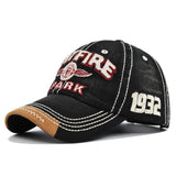 Embroidered Baseball Cap Distressed Embroidered Peaked Cap Vintage Hat Sun Protection Sun Hat Men's Hat
