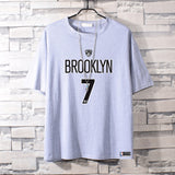 Basketball Sports T Shirt Nba Basketable Nets Team Owen 11 Sports Pure Cotton T-Shirt Male Summer Round Neck All-Matching Student