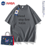 Nasa T Shirt Short Sleeve Summer Boys Clothes Half Sleeve Retro Couple
