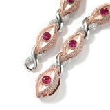 Chains hiphop hip hop rap 13mm red eyes 8-figure chain Royalty St. Valentine's