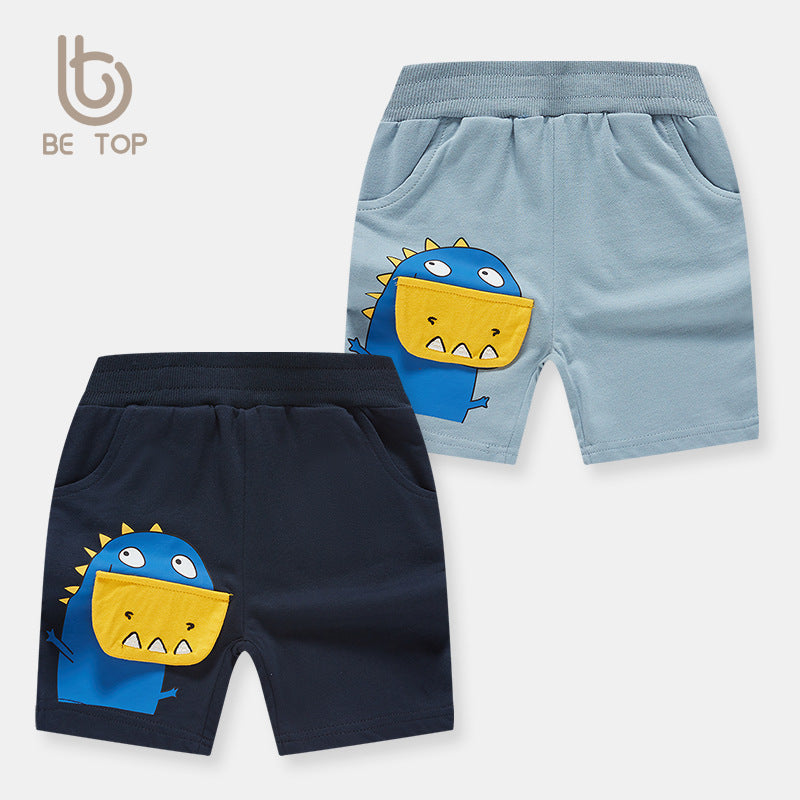 Boy Shorts Boy Pants Shorts Summer Shorts Three-Dimensional Dinosaur Baby Casual Pants