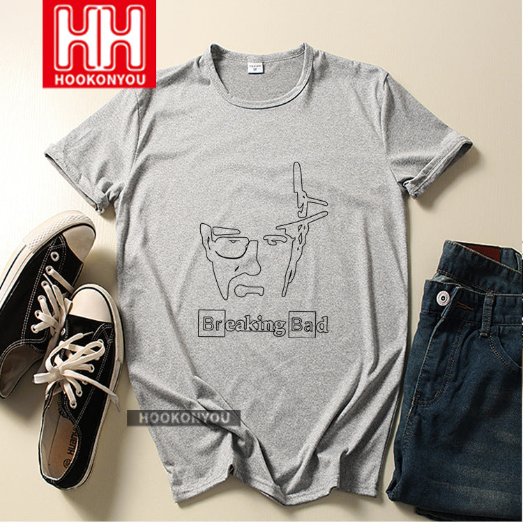 Heisenberg T Shirt Deadly Poison Man Loose Crew Neck T-shirt Top