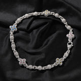 Chains Clover Bead Chain Necklace Copper with Zircon Spectrum St. Valentine's