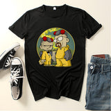 Heisenberg T Shirt Deadly Poison Man Fashion Cartoon Print Loose Crew Neck T-shirt Top