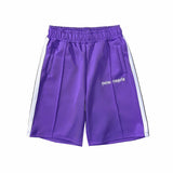 Palm Angle Shorts Palm Angels Casual Striped Shorts Elastic Men and Women Sports