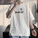Nasa T Shirt Short-Sleeved T-Shirt Men'S Summer Loose All-Matching Cotton