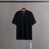 Off Whtie T Shirts Snowflake Arrow Print Male And Female Trendy Brand Short Sleeve