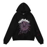 Sp5der Hoodie Spider Web Letters Puff Print