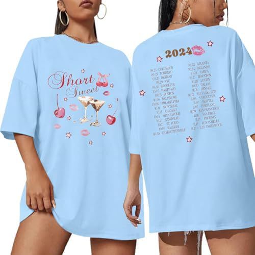Country Music Concert Shirt Women Short N' Sweet Tour
