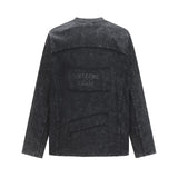 Unisex long-sleeved shirt autumretro round neck