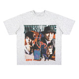 Film Star T Shirt Short Sleeve Loose Retro American Design T-shirt