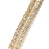 Chains Copper Zircon Hip Hop Necklace 7mm Rock Sugar Chain Spectrum St. Valentine's