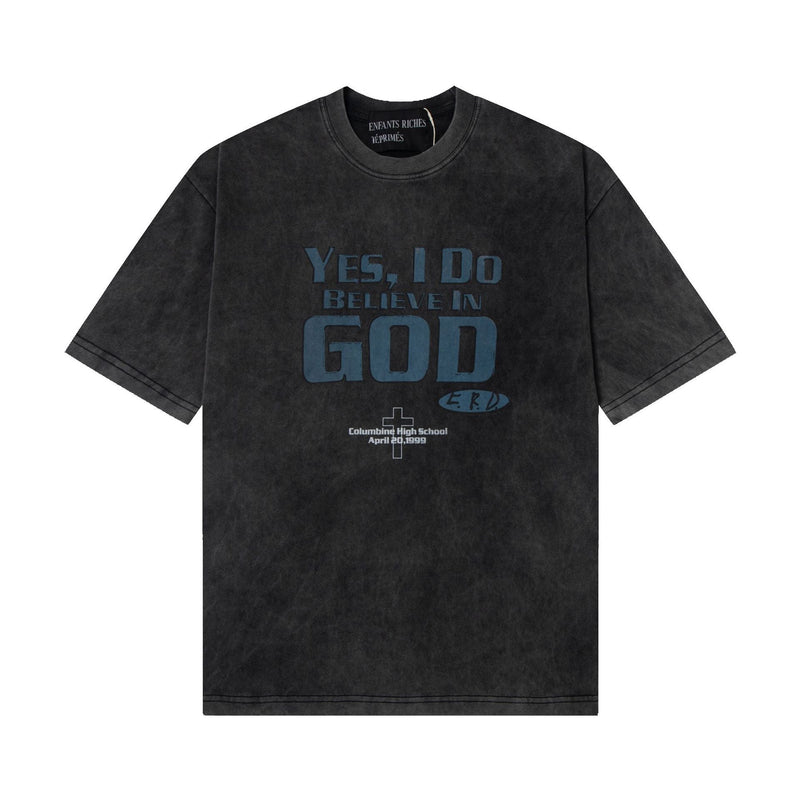 ERD T Shirts Cartoon Print Loose-Fitting Casual T-shirt Men