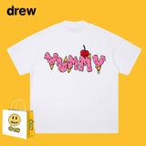 Drew T Shirts Loose Summer Men and Women Pure Cotton Couple