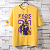 Basketball Sports T Shirt Nba Basketball Clothes James Kobe Cotton Short-Sleeved T-Shirt Men'S Loose