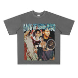 Film Star T Shirt Classic Movie Zhang Guorong Afei Short Sleeve Loose Retro Street Printing T-shirt