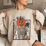 Print Casual Sweatshirts Crew Neck