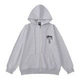Stussy Hoodie Zip-Up Cardigan Classic Hooded Sweater