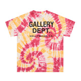 Gallery Dept T Shirts Washed Short Sleeve Bf Loose Men and Women