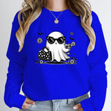 Halloween Ghost Print Pullover For Women New Hoodies