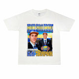 Film Star T Shirt Klaythompson Washed Distressed Printed American T-Shirt Retro Loose Short Sleeve