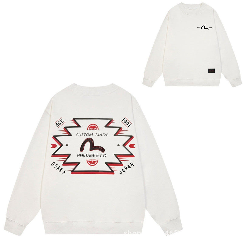 Evisu Sweatshirts Printed Men's Loose Sweater