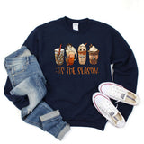 Halloween Sweatshirt Scary Movie Horror Characters Coffee