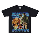 Film Star T Shirt Rescued Ginger Loose Retro Street American T-shirt Men and Women
