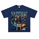 Film Star T Shirt Speed and Passion Pure Cotton Short Sleeve Loose T-shirt Men