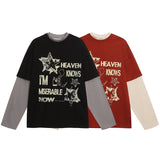 Unisex long-sleeved shirt men's autum campus style