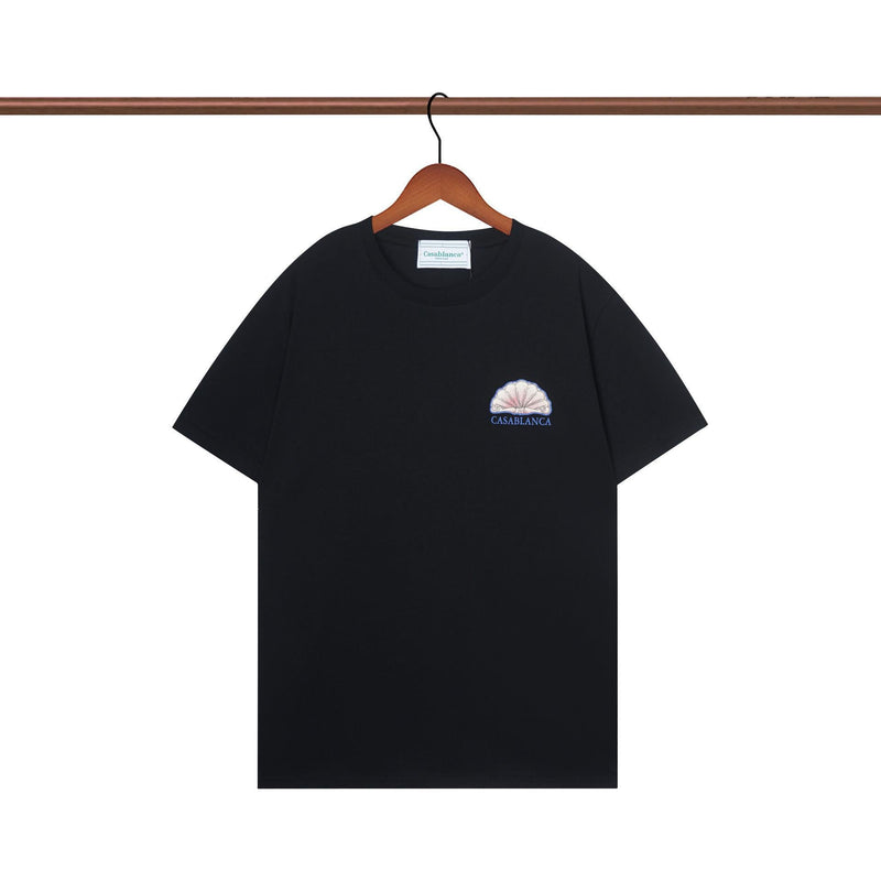 Casablanca T Shirts Spring/Summer Print Loose Cotton