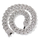 Chains spring buckle four rows full of diamonds