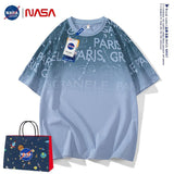 Nasa T Shirt Short-Sleeved T-Shirt Male And Female Trendy Summer Loose Top