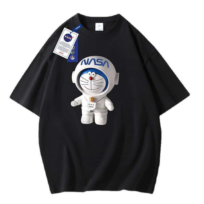 Nasa T Shirt Cotton Short-Sleeved T-Shirt Couple Summer Student Half Sleeve T-Shirt