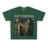 Film Star T Shirt Trendy Cotton Short Sleeve Loose round Neck Retro T-shirt