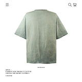 American vintage street T-shirt pure cotton men's and women's summer loose half-sleeves