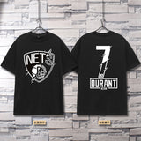 Basketball Sports T Shirt Nba Basketball Clothes Short-Sleeved T-Shirt Men'S Loose Cotton Casual Sports